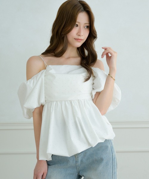 Ambre Neige ブラウス シャツ 3way balloon stone tunic / 3way