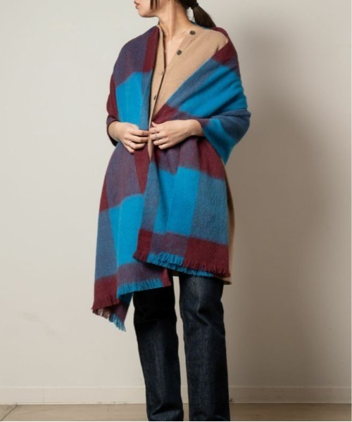 「ASAUCE MELER」 マフラー FREE ブルー レディース_画像3