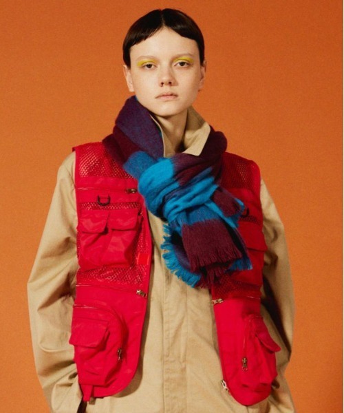 「ASAUCE MELER」 マフラー FREE ブルー レディース_画像8