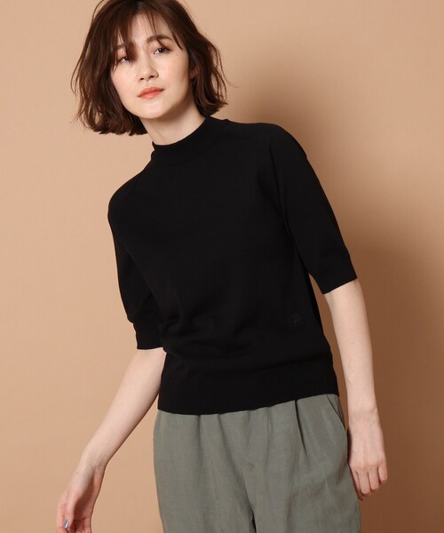 「DRESSTERIOR」 半袖ニット 38 ブラック レディース