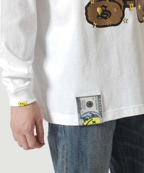 STUD MUFFIN／スタッドマフィン／Bear シークイン L／S Tee STUD MUFFIN tシャツ MUFFIN/スタッドマフィン/Bear シークイン