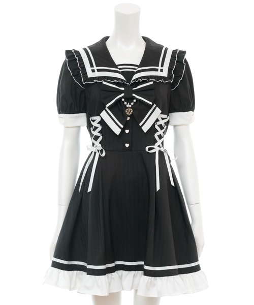 シーハニ レースアップセーラーワンピース シークレットハニー Secret Honey レースアップセーラー
