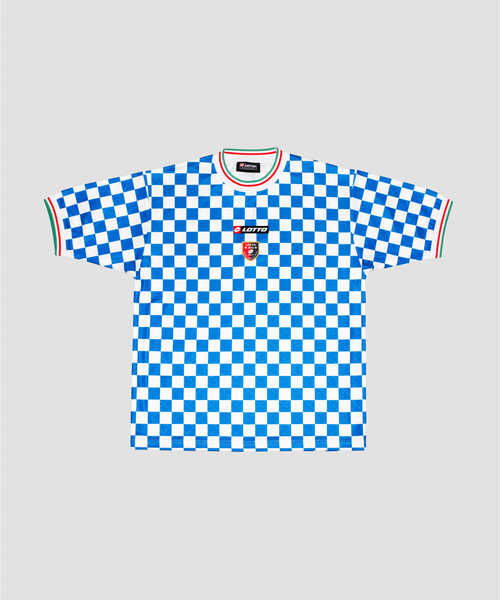 USA製 ビンテージ ロット lotto サッカー ゲームシャツ Tシャツ VINTAGE LOTTO FOOTBALL SHIRT SOCCER JERSEY MAILLOT BLUE