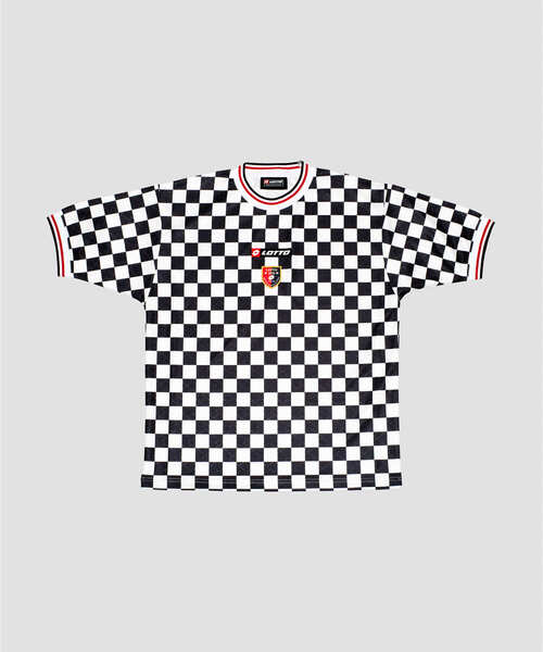 LOTTO tシャツ LOTTO CHECKERD FLAG GAME SHIRTS メンズ