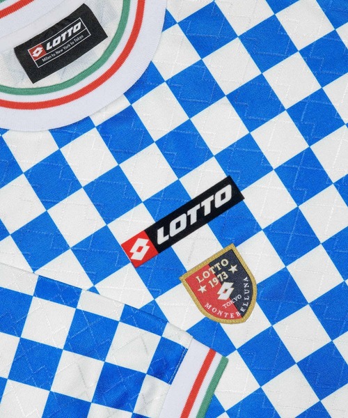 LOTTO Tシャツ LOTTO tシャツ LOTTO CHECKERD FLAG GAME SHIRTS メンズ