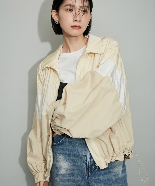 ADAM ET ROPE'（アダムエロペ） ナイロンブルゾン FREE オフホワイト