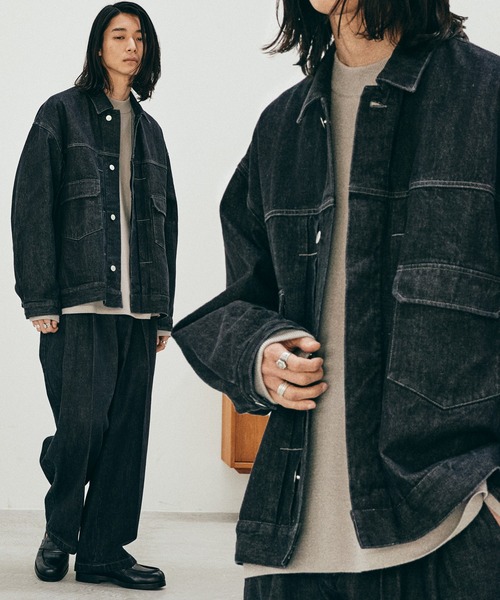 「WYM LIDNM」 デニムジャケット S ネイビー メンズ