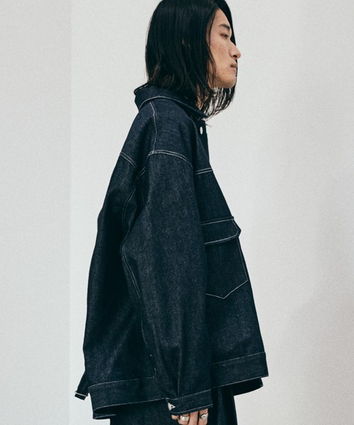 「WYM LIDNM」 デニムジャケット S ネイビー メンズ