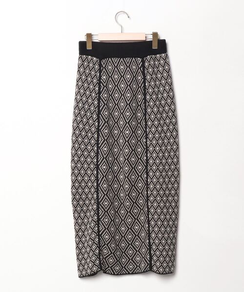 「JEANASIS」 ニットスカート FREE ブラック レディース_画像2