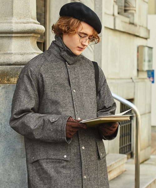 「EMMA CLOTHES」 ステンカラーコート M ブラック メンズ_画像5