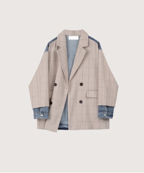 LA POMME ジャケット LA POMME petit ジャケット テーラードジャケット Denim