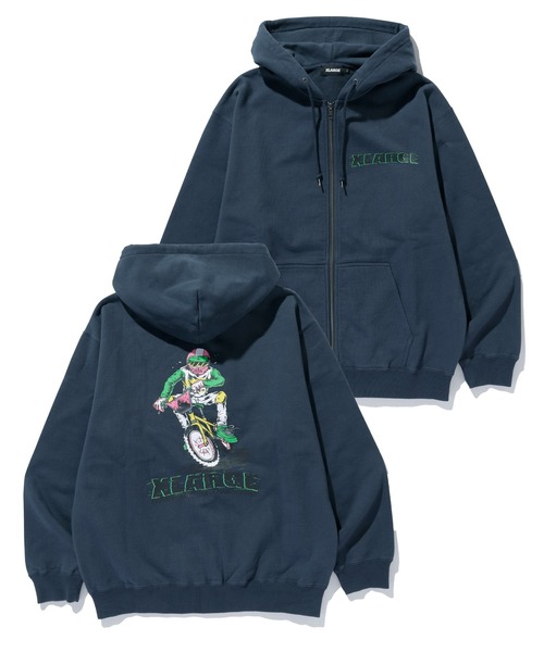 XLARGE パーカー RIDING ZIP HOODED SWEATSHIRT メンズ