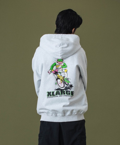XLARGE パーカー RIDING ZIP HOODED SWEATSHIRT メンズ