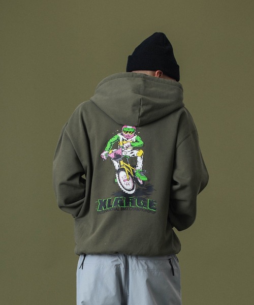 XLARGE パーカー RIDING ZIP HOODED SWEATSHIRT メンズ