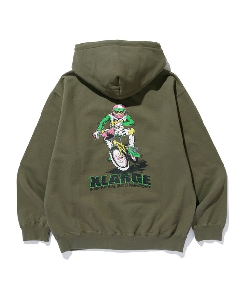 X-LARGEパーカー RHINESTONE OG ZIP HOODED SWEATSHIRT（パーカー）｜XLARGE
