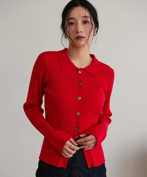 ニット セーター 衿付きリブニット レディース : ZOZOTOWN Yahoo!店