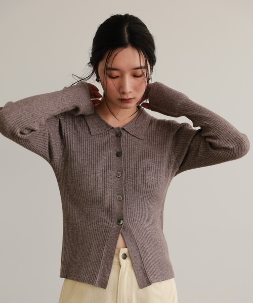 ニット セーター 衿付きリブニット レディース : ZOZOTOWN Yahoo!店
