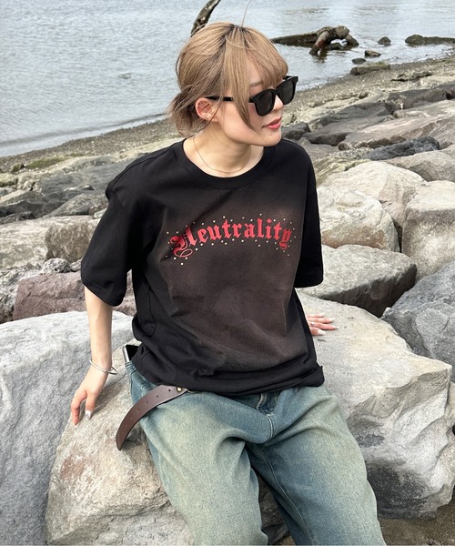 「sedacle」 半袖Tシャツ MEDIUM レッド メンズ