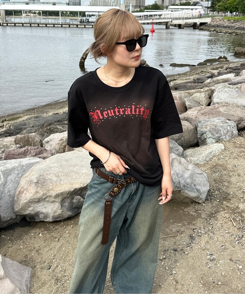 「sedacle」 半袖Tシャツ MEDIUM レッド メンズ