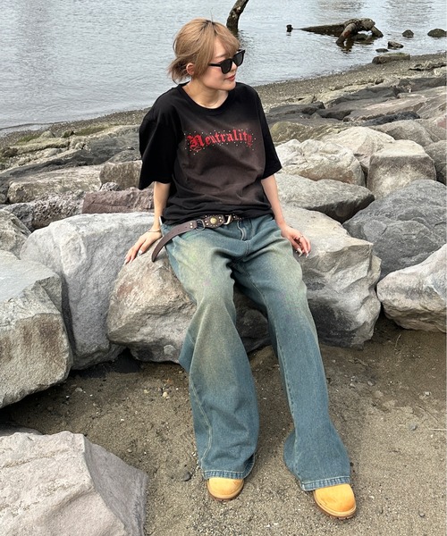 「sedacle」 半袖Tシャツ MEDIUM レッド メンズ