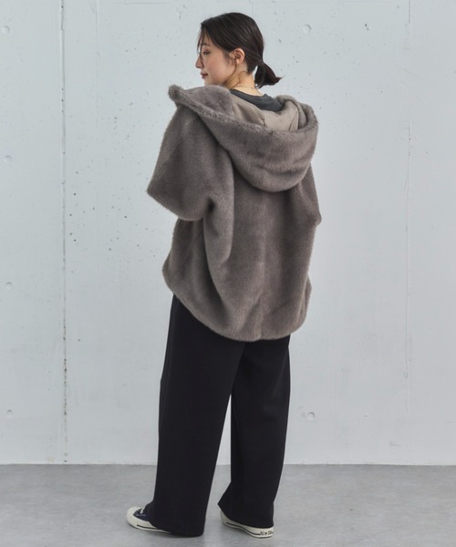 新品 ドゥアルシーヴ ミンクファーフーディーベスト カレンソロジー