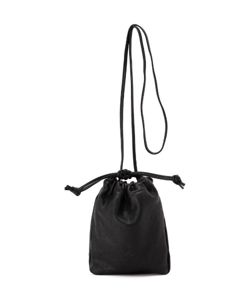 IL BISONTE ブラックショルダーバッグ IL BISONTE / ORIGINAL LEATHER / SHOULDER BAG（ショルダー