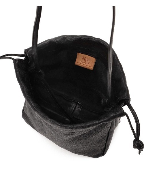 【美品✨️】 IL BISONTE イルビゾンテ ショルダーバッグ 筒型 ブラック イル ビゾンテ IL BISONTE ショルダーバッグ （NERO