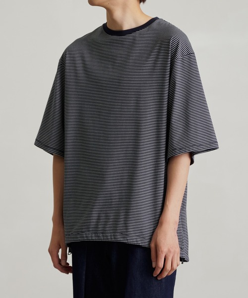 「PUBLIC TOKYO」 半袖Tシャツ 2 ダークグレー メンズ