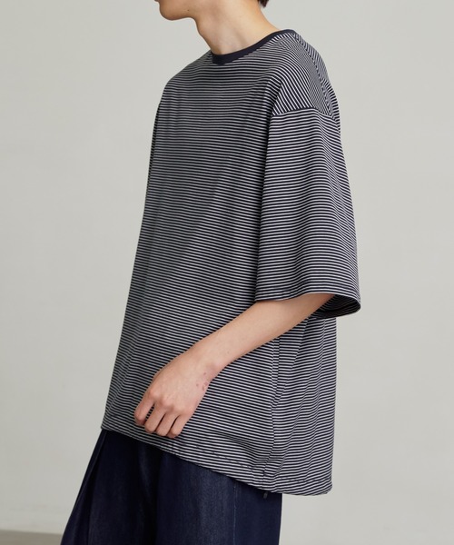 「PUBLIC TOKYO」 半袖Tシャツ 2 ダークグレー メンズ