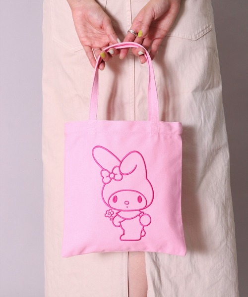 sanrio(サンリオ) トートバッグ (ACT)「sanrio」刺繍 sanrio(サンリオ) トートバッグ (ACT)「sanrio」刺繍