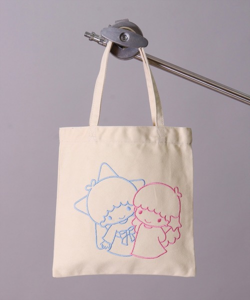 サンリオ展 トートバッグ キャンバス sanrio（サンリオ） トートバッグ (ACT)「sanrio」刺繍 キャンバス