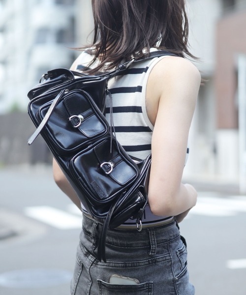 florist（フローリスト） ハンドバッグ マルチポケットY2K レザー