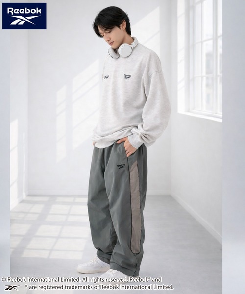 Reebok（リーボック） パンツ ブランド ロゴ ワンポイント 切替