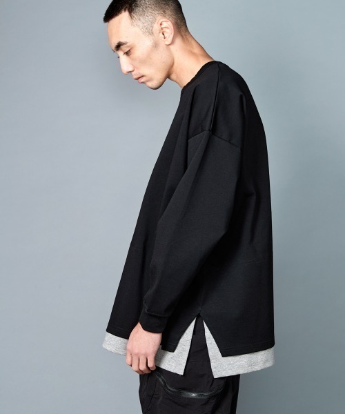「rehacer」 長袖Tシャツ MEDIUM グレー メンズ