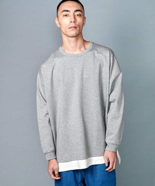 「rehacer」 長袖Tシャツ MEDIUM グレー メンズ