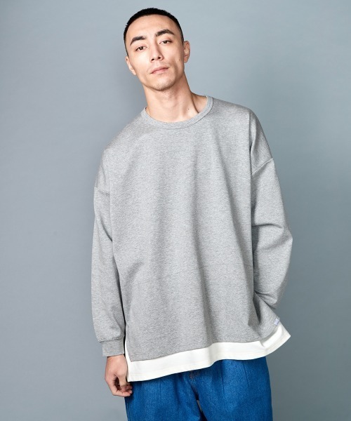 「rehacer」 長袖Tシャツ MEDIUM グレー メンズ