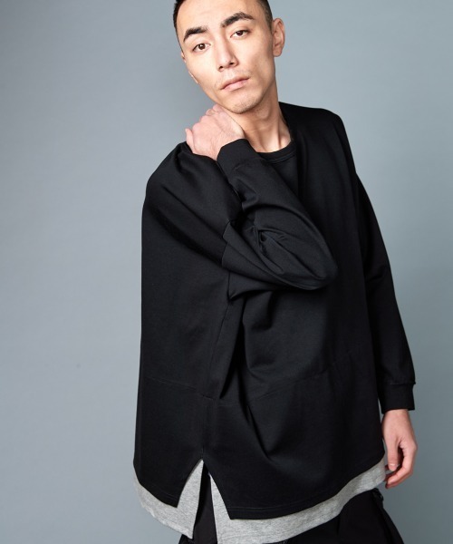 「rehacer」 長袖Tシャツ MEDIUM グレー メンズ