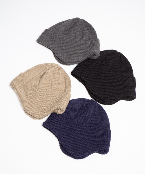 RACAL（ラカル） ニット帽 ニットキャップ Ear Muff Short Knit Watch