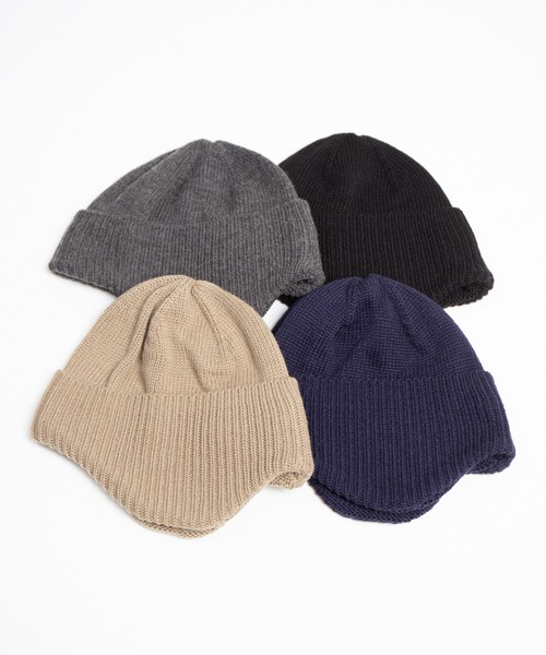 RACAL（ラカル） ニット帽 ニットキャップ Ear Muff Short Knit Watch