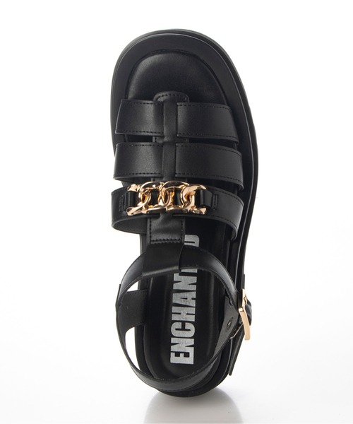 「enchanted」 フラットサンダル 39 ナチュラル レディース_画像5