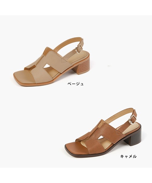 「IRADOWL」 ヒールサンダル 36 ブラウン系その他 レディース_画像4