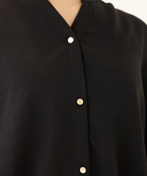 「INCEDE」 7分袖ブラウス LL オフホワイト レディース_画像2