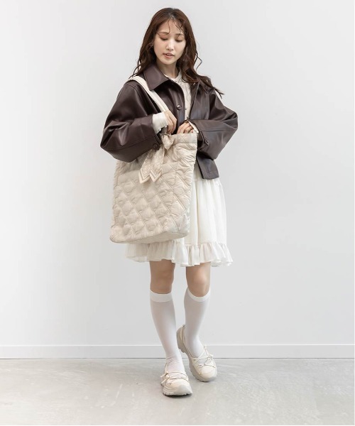 RANDA（ランダ） トートバッグ 「A4対応」2WAY リボンキルティング