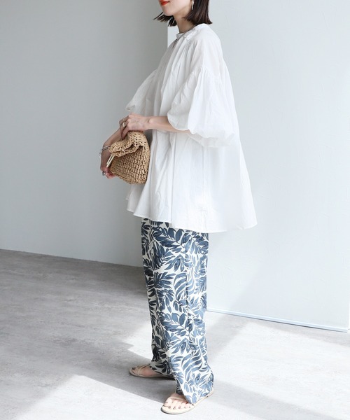 「reca」 半袖ブラウス FREE ブラック レディース_画像2