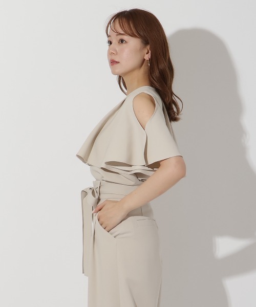 「AND COUTURE」 半袖ブラウス FREE ブラック レディース_画像3