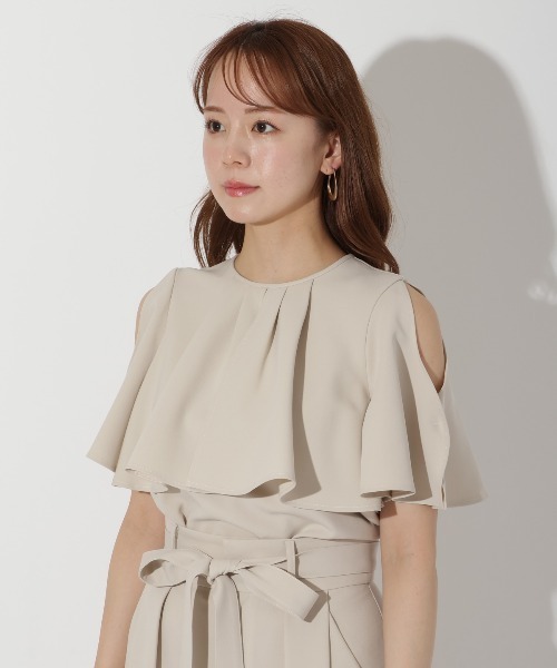 「AND COUTURE」 半袖ブラウス FREE ブラック レディース_画像6