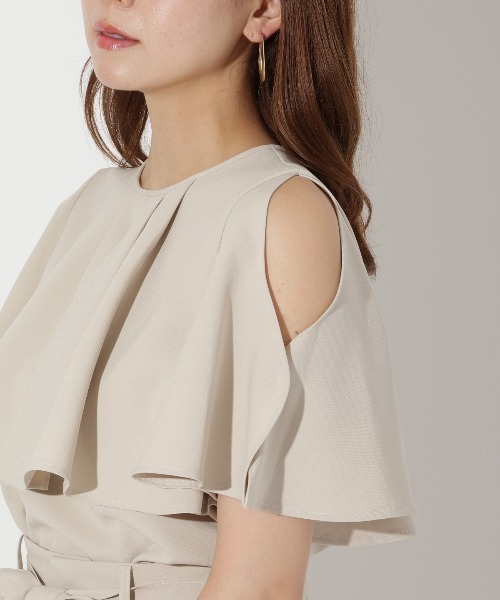 「AND COUTURE」 半袖ブラウス FREE ブラック レディース_画像7