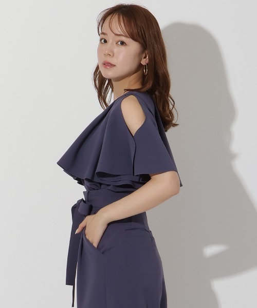 「AND COUTURE」 半袖ブラウス FREE ブラック レディース_画像8