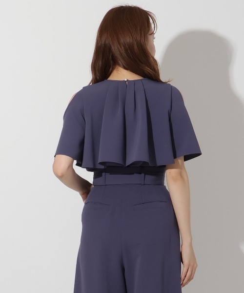 「AND COUTURE」 半袖ブラウス FREE ブラック レディース_画像9