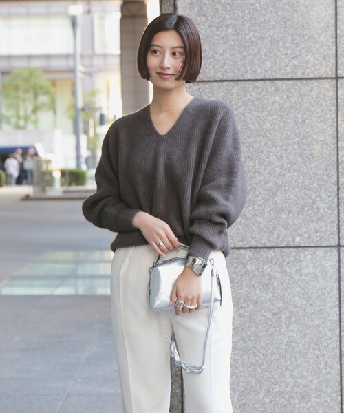 HYSTERIC GLAMOUR◇ニット・セーター(薄手)/FREE/コットン/BLK